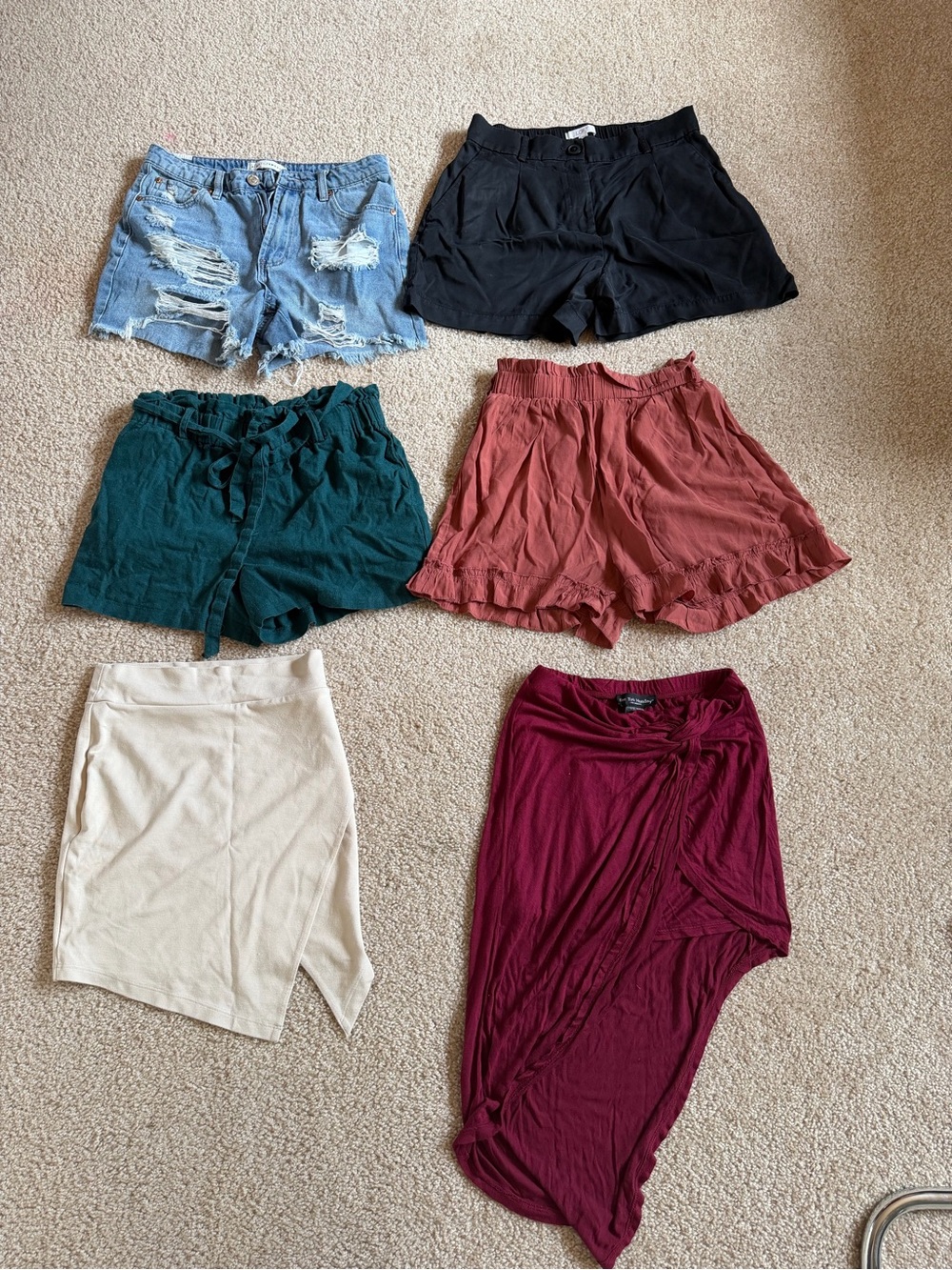 Women's short and skirt - all 6 for $20
